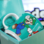 Caneca Tom Mario e Luigi Verde