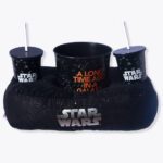 Kit Pipoca Almofada Pipoca Fibra Suede Star Wars