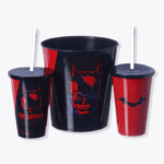 Kit Pipoca Almofada Pipoca Fibra Suede Batman