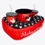 Kit Pipoca Almofada Pipoca Fibra Suede Mickey Mouse
