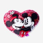 Almofada Coração Mickey e Minnie – Love You Forever – Fibra