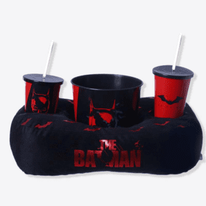 Kit Pipoca Almofada Pipoca Fibra Suede Batman