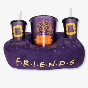 Kit Pipoca Almofada Pipoca Fibra Suede Friends Fashion