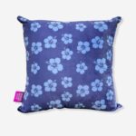 Almofada Stitch Flores 40x40cm em Veludo