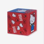 Porta-treco Cubo Hello Kitty com Bloco de Notas