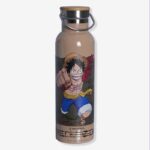 Garrafa Térmica Camp Luffy 600ml em Inox e Bamboo