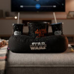 Kit Pipoca Almofada Pipoca Fibra Suede Star Wars