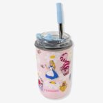Copo Neo Alice no País das Maravilhas 300ml com Canudo